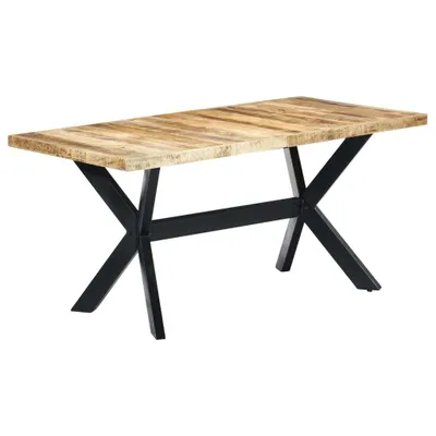 Obrázok produktu pre Jedálenský stôl 160x80x75 cm masívne surové mangovníkové drevo