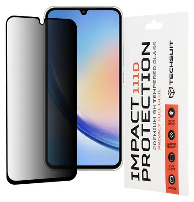 Obrázok produktu pre Techsuit 111D Privacy Full Glue ochranné sklo na Samsung Galaxy A34 5G – čierne
