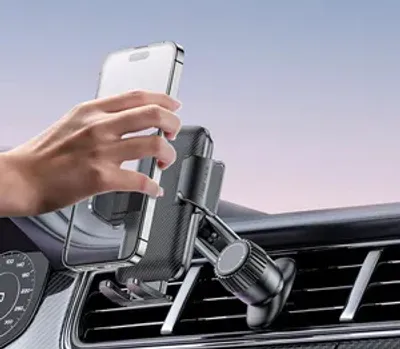 Produktbild von Handyhalterung Auto Handy Halterung Autohalterung: Universale Lüftung Handyhalter, EIN-Knopf-Release & 360° Drehbar KFZ