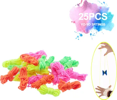 Produktbild von 25PCS Polyester Yoyo Strings Yoyo Seil fue  r reaktionsschnelle nicht reaktionsfaehige Yoyo Ball