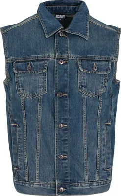 Image de Urban Classics - DENIM Weste bleu denim - XL
