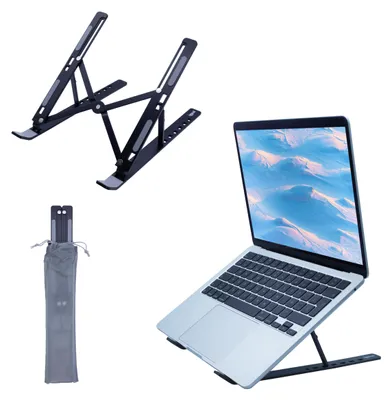 Produktbild von iggual IGG318201, Laptop- & Tablet-Ständer, Schwarz, Aluminium, 43,2 cm (17"), 75 - 165 mm, 240 mm