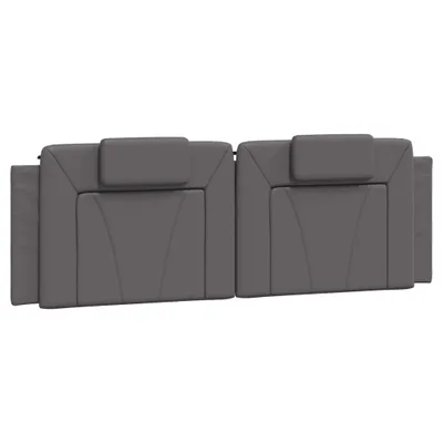 Produktbild von Kopfteil-Kissen "Viana" Grau 160 cm Kunstleder
