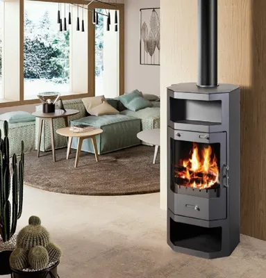 Produktbild von Kaminofen 9kW Kachelofen Heizofen Ofen Kamin Holzofen  56321