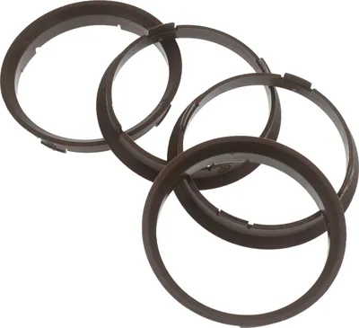 Produktbild von 4x Zentrierringe 70,4 x 66,6 mm Dunkelbraun  Felgen Ringe  Germany