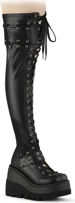 Produktbild von SHAKER-325 Damen Boots von DemoniaCult, Schwarz EU 37, US 7