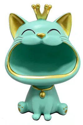 Productafbeelding van Decoratieve kattenbeeldje met opbergfunctie