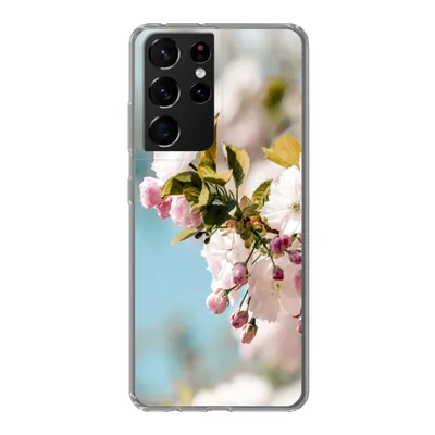 Produktbild von MuchoWow® Handyhülle Schutzhülle Hülle für Samsung Galaxy S21 Ultra Blumen - Blüte - Frühling Silikon Softcase Handy Hülle - Mobiltelefon