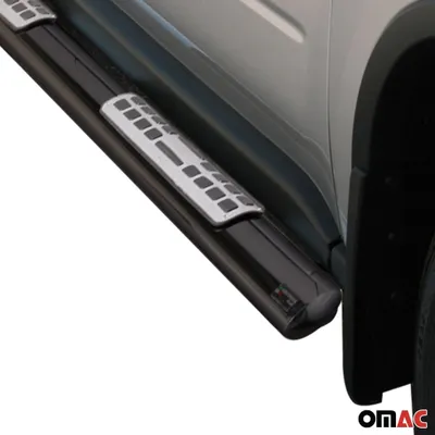 Produktbild von Edelstahl Seitenschweller Schwellerrohre für Nissan X-Trail 2007-2010 Schwarz