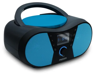 Produktbild von MOOOV 477412 Tragbarer CD-Player mit Radio, USB, Lautsprecher - Mini Kofferradio