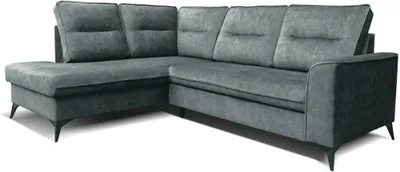 Produktbild von Robin Camel Ecksofa mit Schlaffunktion Bettkasten 5 Abnehmbare Rückenkissen Sofa L-Form Schlafsofa Freistehende Eckcouch Schlafcouch Wohnzimmermöbel Wohnlandschaft Grau Links