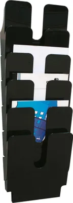 Produktbild von DURABLE Prospektspender FLEXIPLUS 6 A4 hoch, 1700008061 schwarz