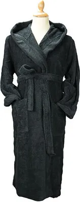 Immagine prodotto di A&R 027.50 | Robezz® Accappatoio organico in Cotonelogico - Colore: Nero - Taglia: S/M