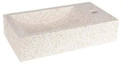 Produktbild von Differnz Handwaschbecken Hura L 40 x 22 cm Terarzzo beige 38.006.33