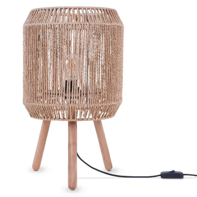 Produktbild von Tischlampe Schreibtischlampe Nachttisch Lampe Leselampe Lampenschirm Boho E27
