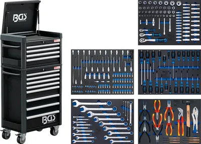 Produktbild von BGS 4088 Werkstattwagen Profi Standard Maxi komplett mit 243 Werkzeugen