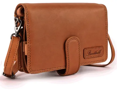 Produktbild von Benthill Reisebrieftasche Echt Leder - Hochwertige Dokumententasche mit RFID Schutz | Damen & Herren Handgelenktasche | Organizer - Brieftasche - Travel Wallet inkl. Geschenkbox