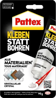Produktbild von Universalklebstoff Pattex KSB kristallklar 50g Packung mit 12 Stück