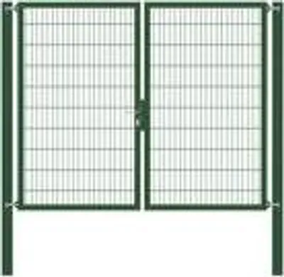 Immagine prodotto di Alberts 636869 Cancello doppio Flexo con accessori, verde, larghezza 250 cm, altezza 200 cm