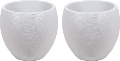 Zdjęcie produktu dla Doniczka EDA Graphit okrągła biała Ø 50 cm