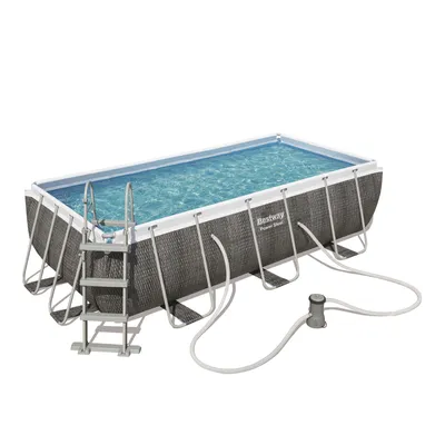 Immagine prodotto di Piscina con struttura rettangolare rattan 4.04m x 2.01m x 1.00m Power Steel Bestway 56721