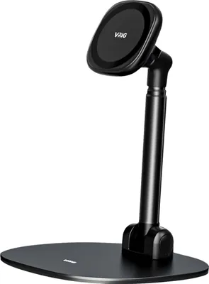 Zdjęcie produktu dla Stojak na telefon, obrotowy o 360°, z regulacją wysokości, czarny