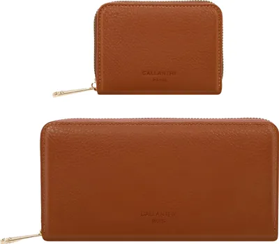 Produktbild von Gallantry, Geschenkset: Geldbörse und Kartenetui für Damen, Braun