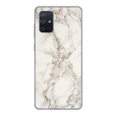 Produktbild von MuchoWow® Handyhülle Schutzhülle Hülle für Samsung Galaxy A51 Marmor - Grau - Weiß Silikon Softcase Handy Hülle - Schutzabdeckung