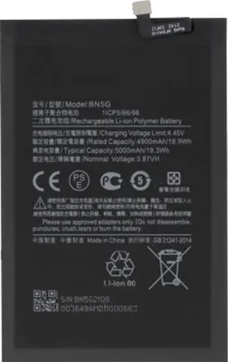 Produktbild von Clappio, Austausch-Akku für Xiaomi Redmi 10C, 5000mAh Zusatzakku, Schwarz