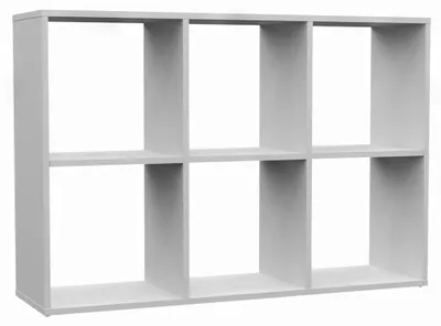 Obrázek produktu pro Selsey Malax - otevřená stojící police, 6 přihrádek, bílá, 110 cm