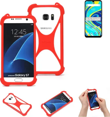 Produktbild von K-S-Trade Handy-Hülle kompatibel mit UMIDIGI A7 Pro Schutz-Hülle Bumper Silikon Schutz Hülle Cover Case Silikoncase Silikonbumper TPU Softcase