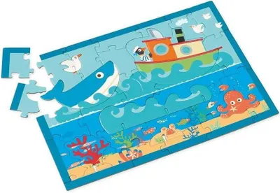 Produktbild von 2in1 Spielpuzzle 3D Ozean 30 Teile