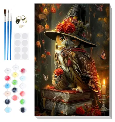 Malen nach Zahlen Set für Erwachsene, 20x30 cm, DIY Acryl