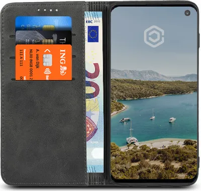 Produktbild von Casecentive Leder Wallet Case Samsung Galaxy S10 Schwarz