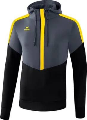 Produktbild von erima Squad Kapuzenpullover slate grey/black/yellow XL