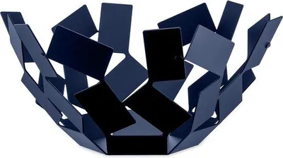Produktbild von Blaue Stahlfruitschale epoxybeschichtet