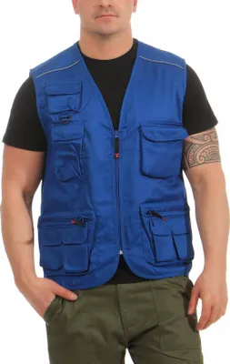 Produktbild von Mivaro Herren Sommer Outdoor Weste - Arbeitsweste mit Reißverschluss, viele Taschen, Drytech Futter, atmungsaktiv und leicht, Regular Fit, Größen S bis 5XL