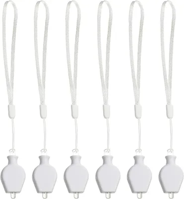 Zdjęcie produktu dla Świetlna girlanda LED w kształcie balonów - zestaw 6 sztuk - ciepła biel - z sznurkiem