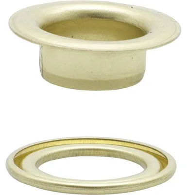 Produktbild von Prym Ösen mit Scheiben Ø 11 mm Messing 15 Stück 541371