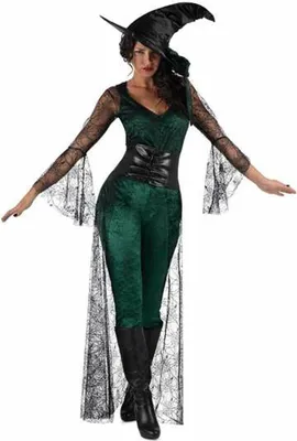 Immagine prodotto di Travestimento per adulti L'altro me, strega verde S