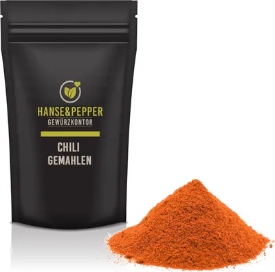 Produktbild von 500g Chili Pulver pikant scharf Chilli gemahlen Cayennepfeffer  - Gourmet Serie