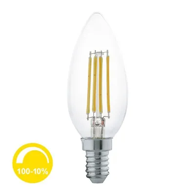 Obrázok produktu pre LED žiarovka - číra - sklo - E14 - stmievateľná