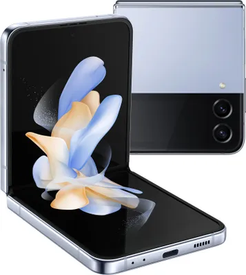 Produktbild von Samsung Galaxy Z Flip4 128GB Blau RAM 8GB Display 1,9" Super AMOLED/6,7" Dynamic AMOLED 2X