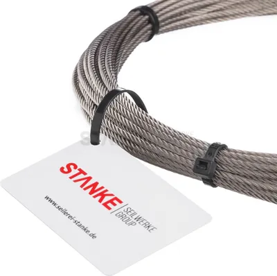 Produktbild von Seilwerk STANKE Drahtseil für Gardinen Edelstahlseil 1mm 7x7 INOX Stahlseil rostfrei Gardinendraht Geländer Edelstahl, 100m