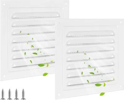 Productafbeelding van Solidchoice - Set van 2 Aluminium Ventilatieroosters met Insectenbescherming