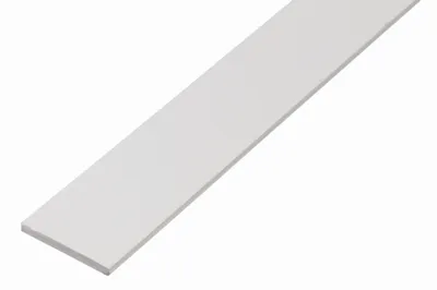 Produktbild von Alberts Flachstange KST weiß 25x2/2m