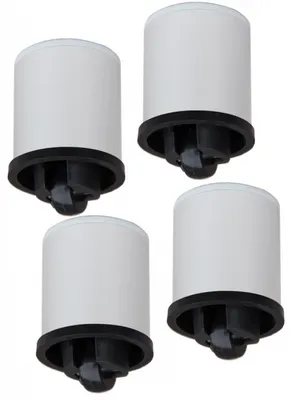 Image de Rouleaux 4 pièces | Pour meubles Hifi Meuble Télévision avec tuyaux en aluminium | jusqu'à 80 kg chargeables - Rolio