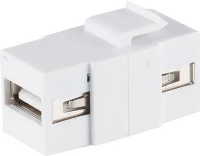 Produktbild von S/CONN maximum connectivity Netzwerk Adapter-Keystone Verbinder USB-A-Buchse 2.0, 480Mbps (08-10043)