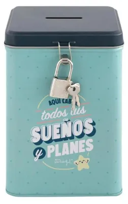 Immagine prodotto di Salvadanaio Mr. Wonderful - Qui trovano posto tutti i tuoi progetti e i tuoi sogni, WOA11753ES, Multicolore