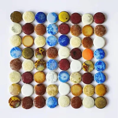 Productafbeelding van Keramiek Mozaïektegels - Mozaïek Stukjes - Decoratie Projecten - Glad Oppervlak - 3 cm - Meerdere Kleuren